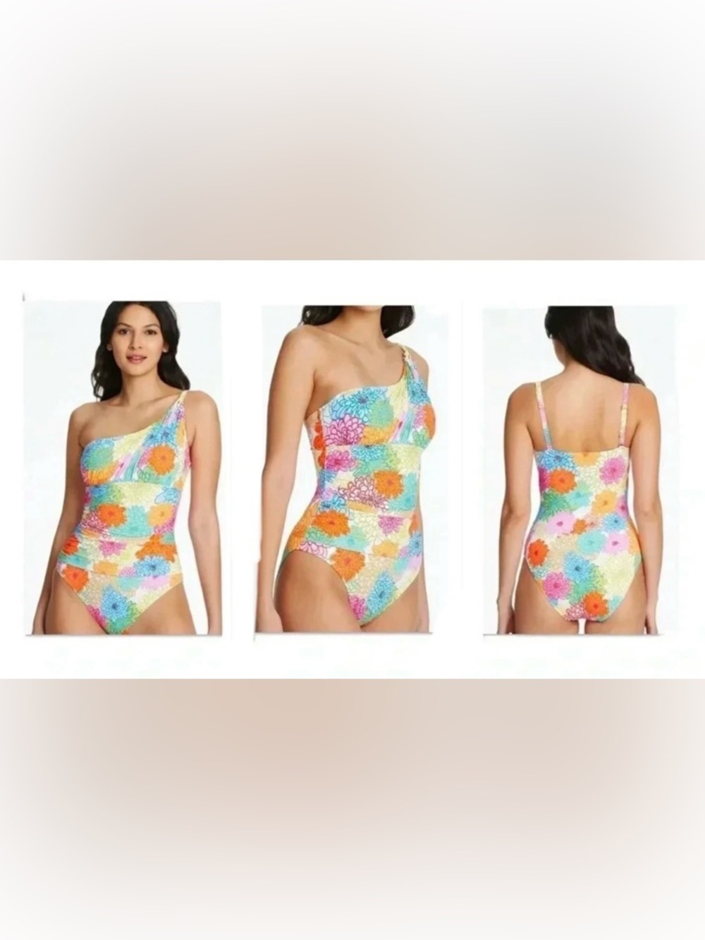 BLEU BY ROD BEATTIE FRESH ONE SHOULDER ONE PIECE